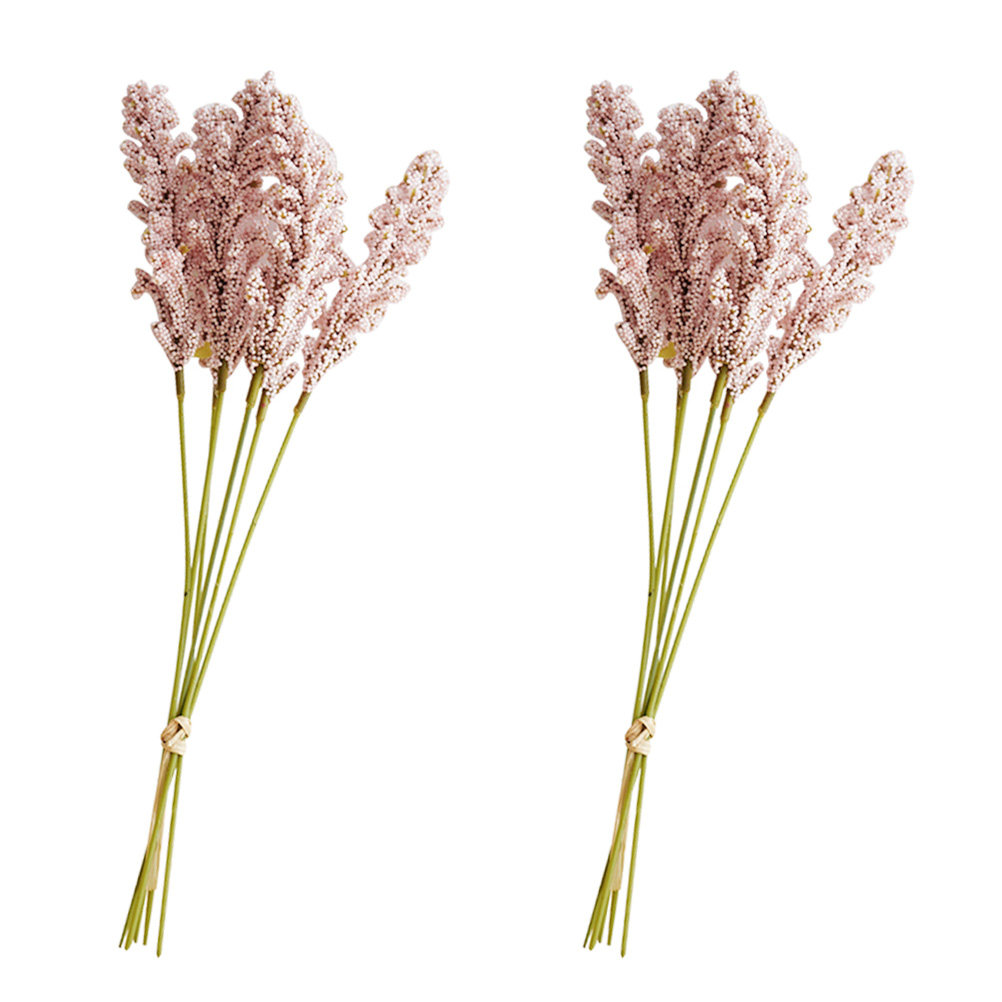 Photography Artificial Lighting - 2 Light Pink Grain Artificial Plants