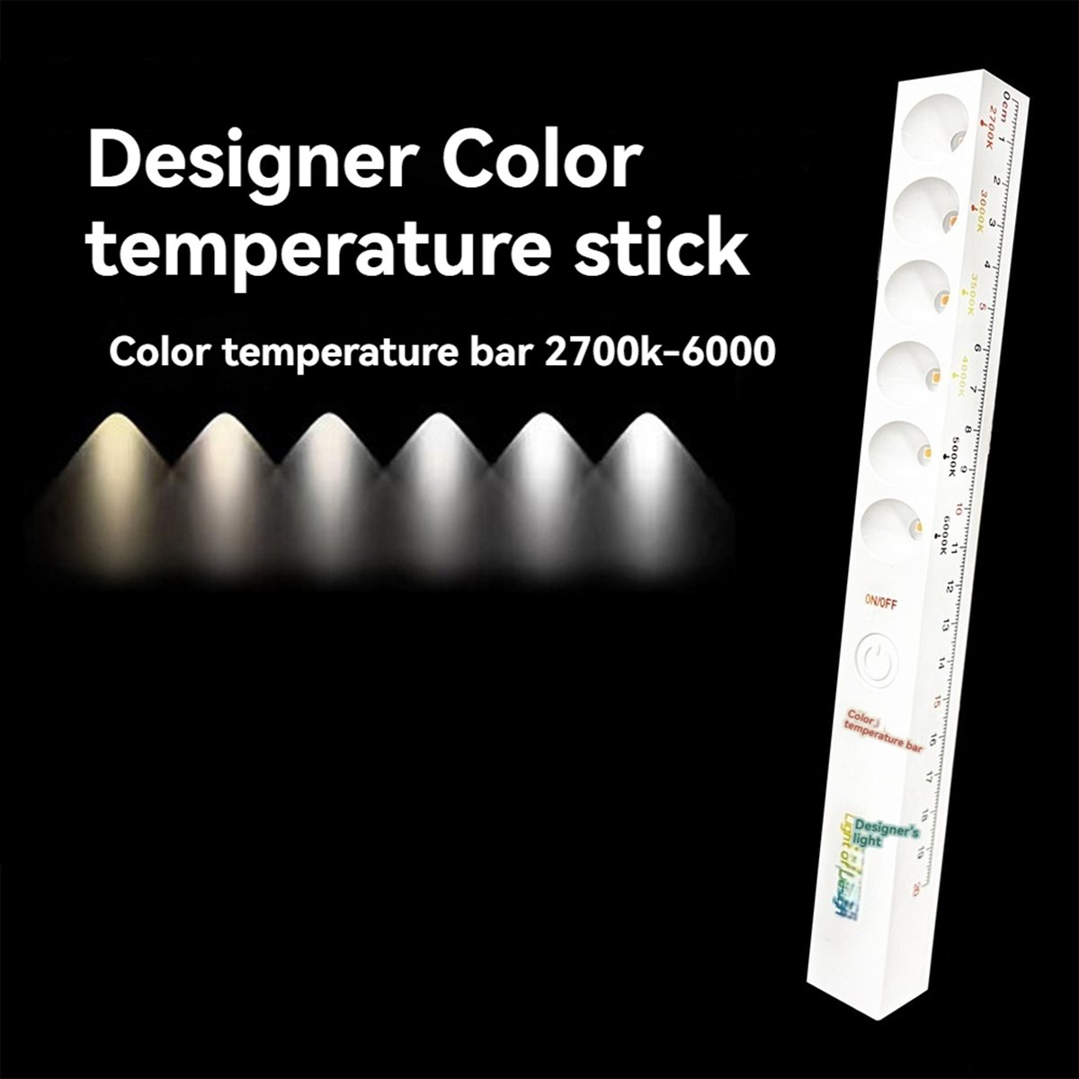 Photography Lighting Color - Sep. 6Modes Color Temperature Lamp Stick
