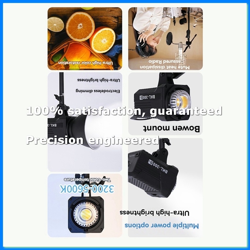 Photography Lighting Gear - 300W Bi LED Video Light, Continuous