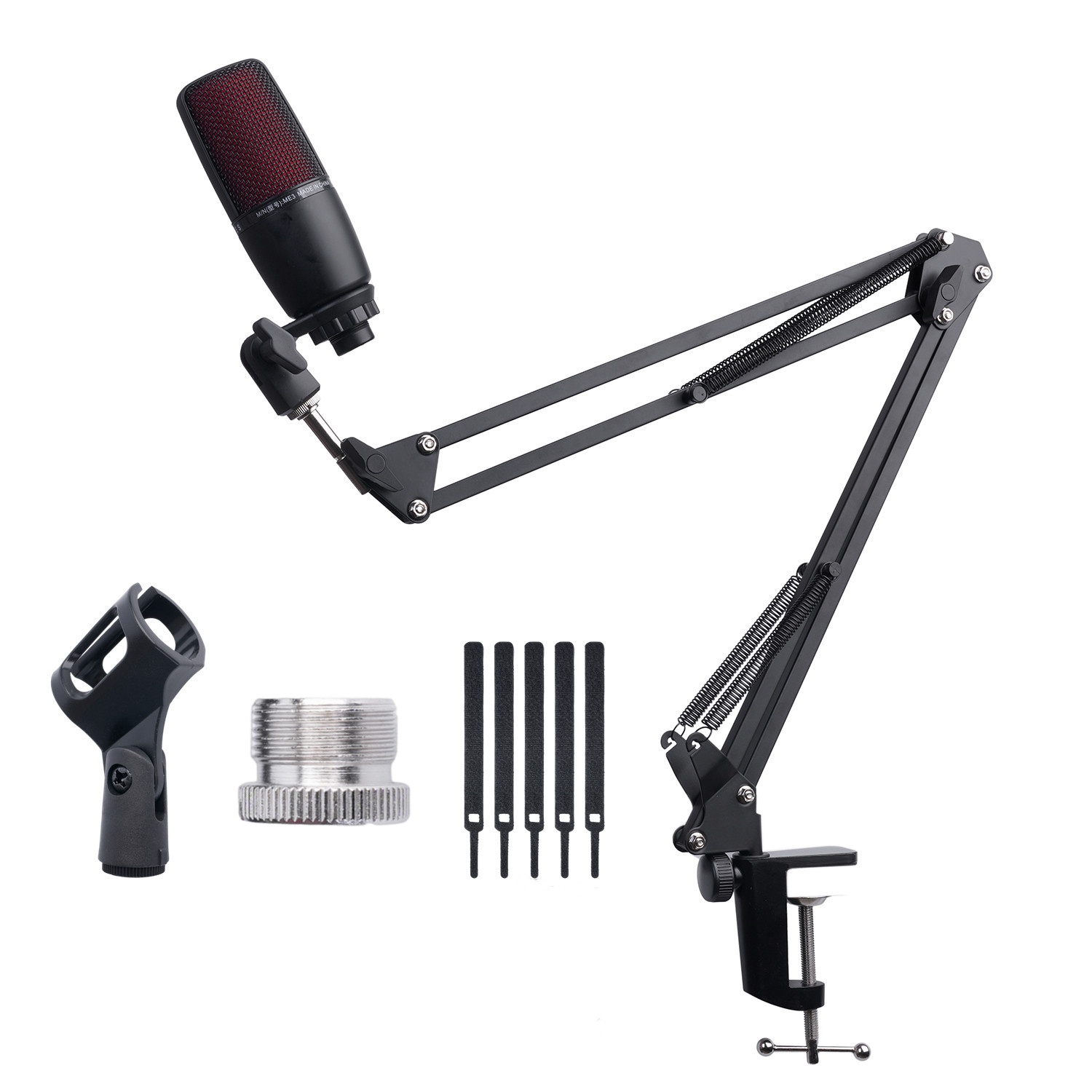 Boom Arm Stand - Extendable Recording Microphone Holder Suspension Boom