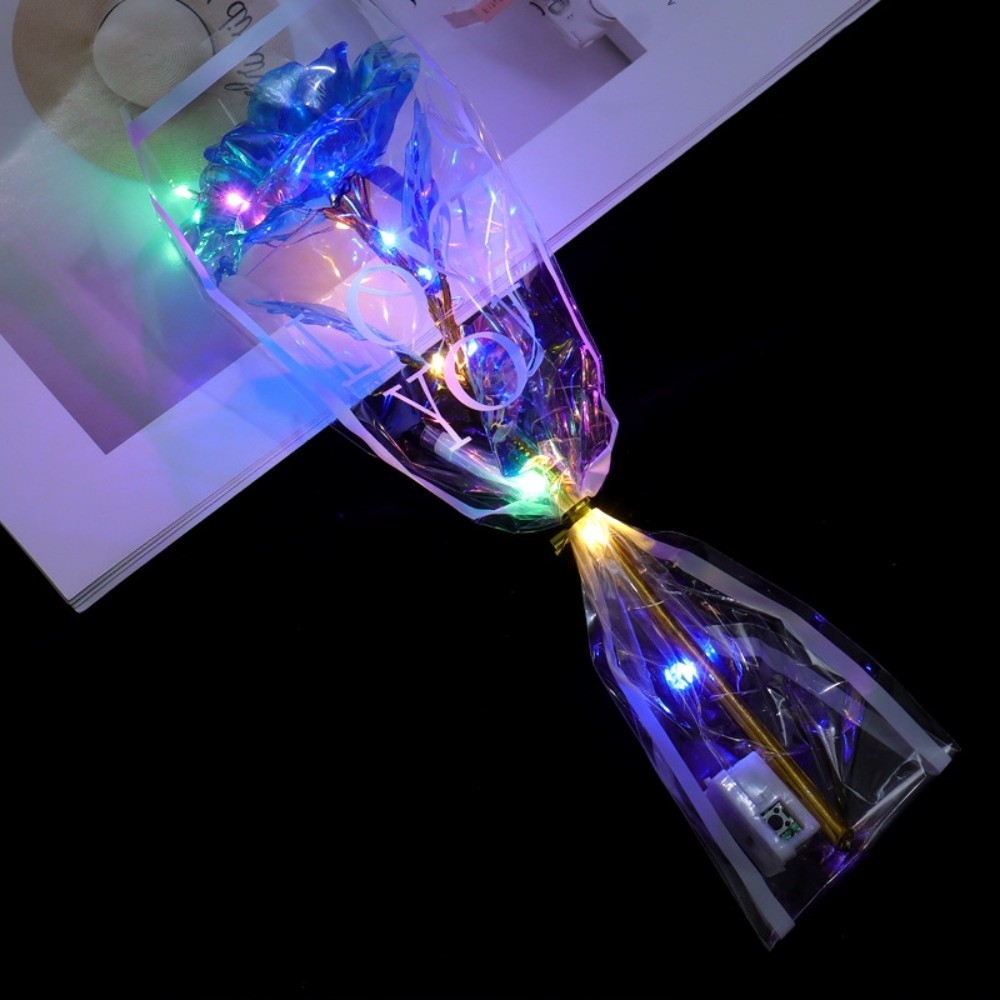 Glowing Gold Foil Rose Flower  - Photography Artificial Lighting 评论和价格