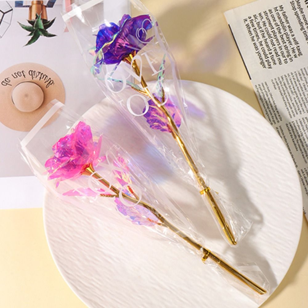 Glowing Gold Foil Rose Flower  - Photography Artificial Lighting 评论和价格