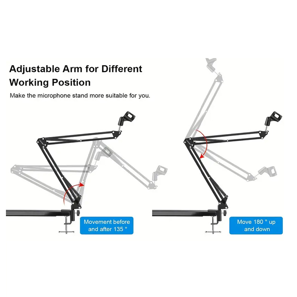 Foldable Metal Extendable Micr - Boom Arm Stand 评论和价格