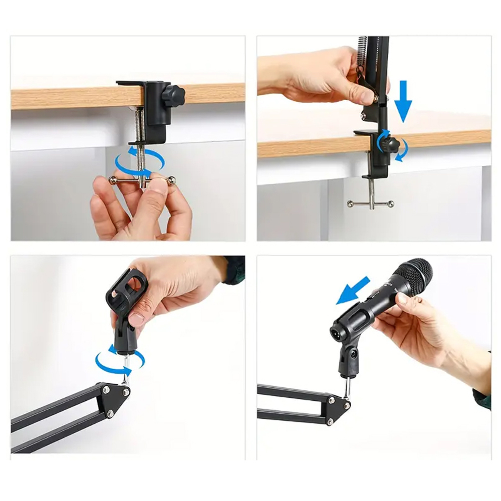 Foldable Metal Extendable Micr - Boom Arm Stand 评论和价格