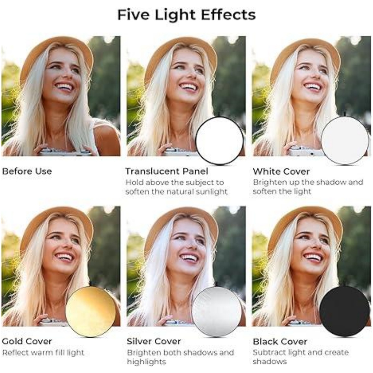 HUANYINGBJB Portable 5 in 1 Ph - Photography Lighting Color 评论和价格