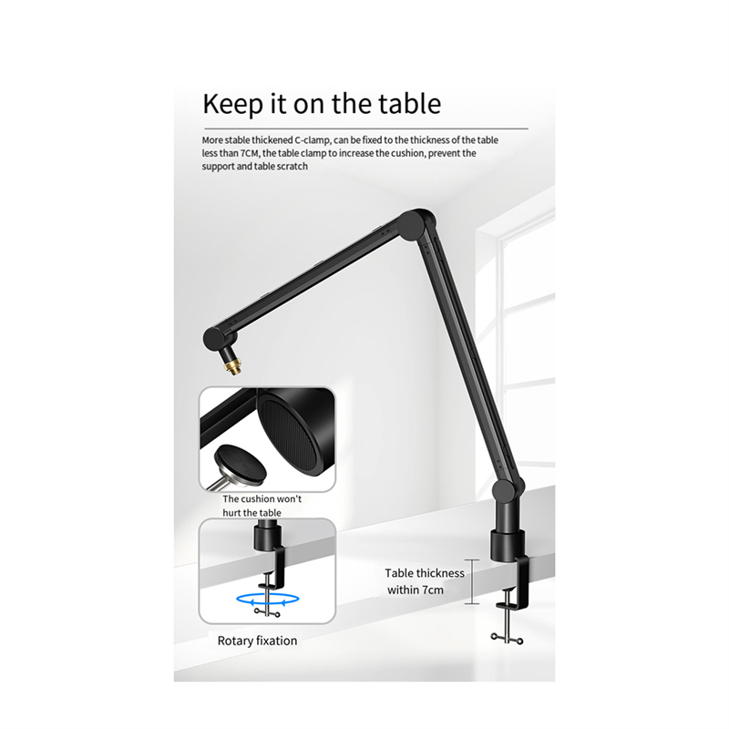 360 Degree Adjustable Micropho - Boom Arm Stand 评论和价格