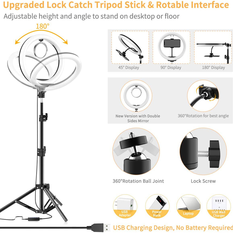 Video Light 16/26/33cm Selfie  - Photography Lighting Continuous 评论和价格