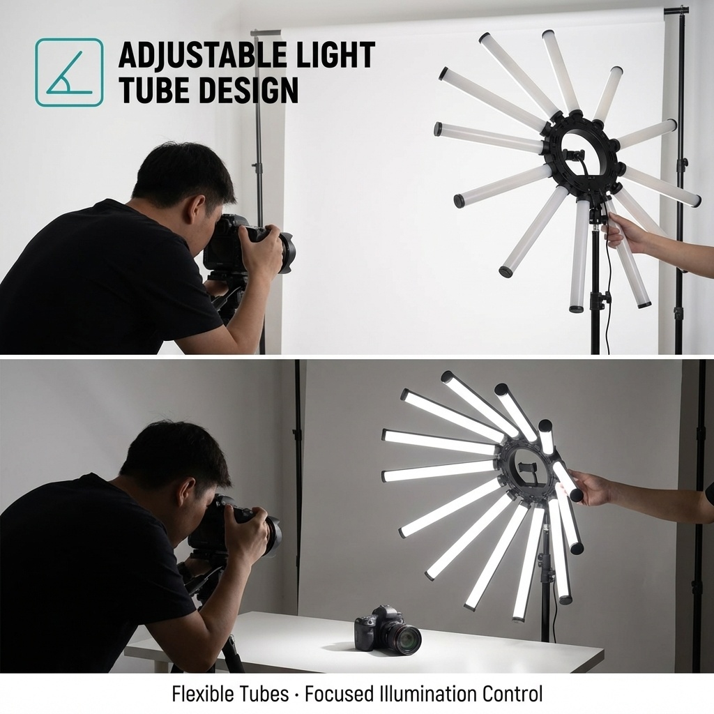 12 Arms Multi Tube Photography - Photography Lighting For Studio 评论和价格
