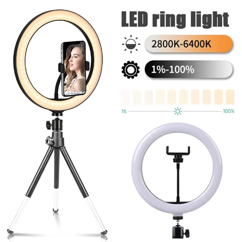 10 inch Selfie Ring Light Phot - Photography Lighting Continuous 评论和价格