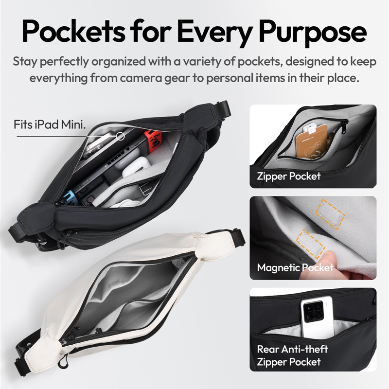 Ulanzi HMN1 Lunar Sling Bag Wh - Photography Lighting Gear 评论和价格
