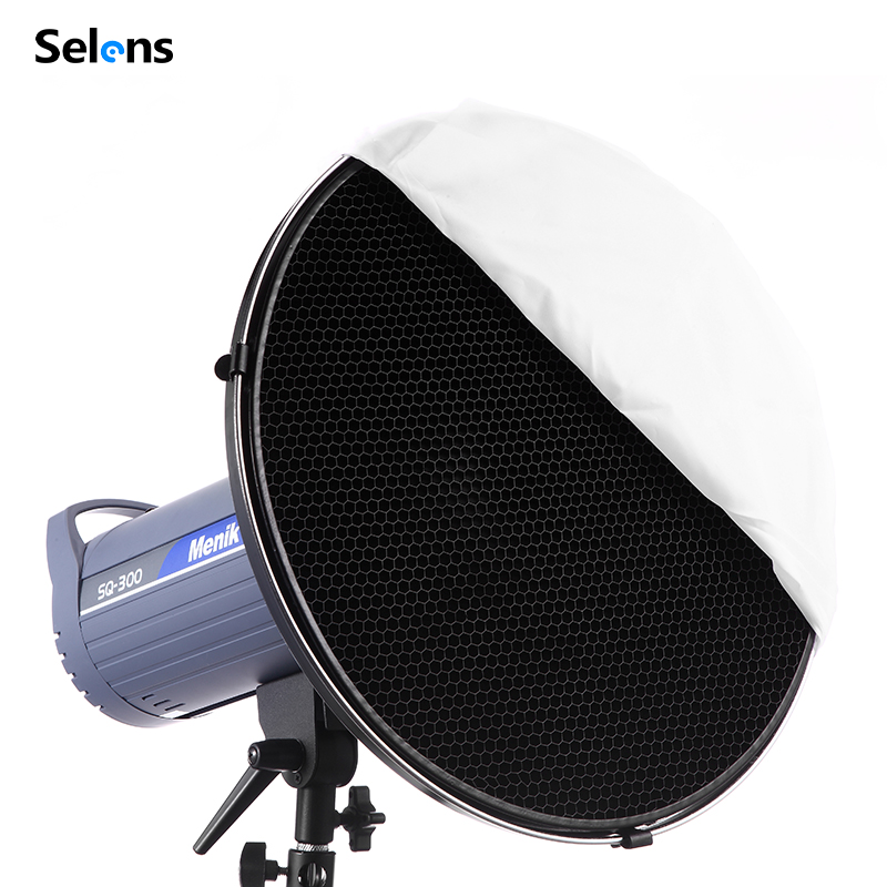 Selens 55cm Silver/White Inter - Photography Lighting Beauty Dish 评论和价格