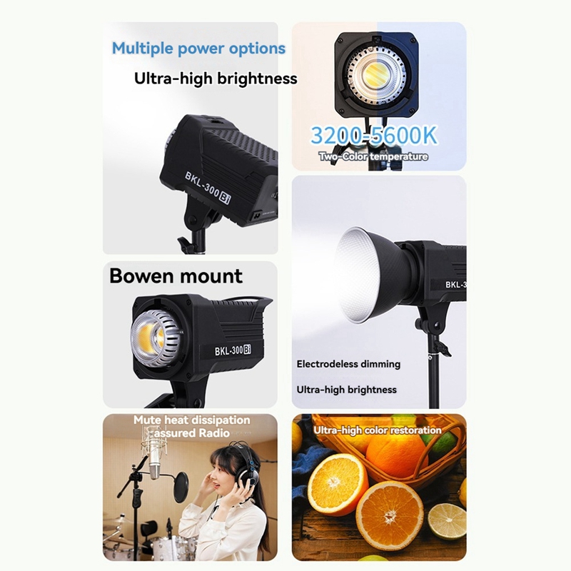 300W Bi LED Video Light, Conti - Photography Lighting Gear 评论和价格