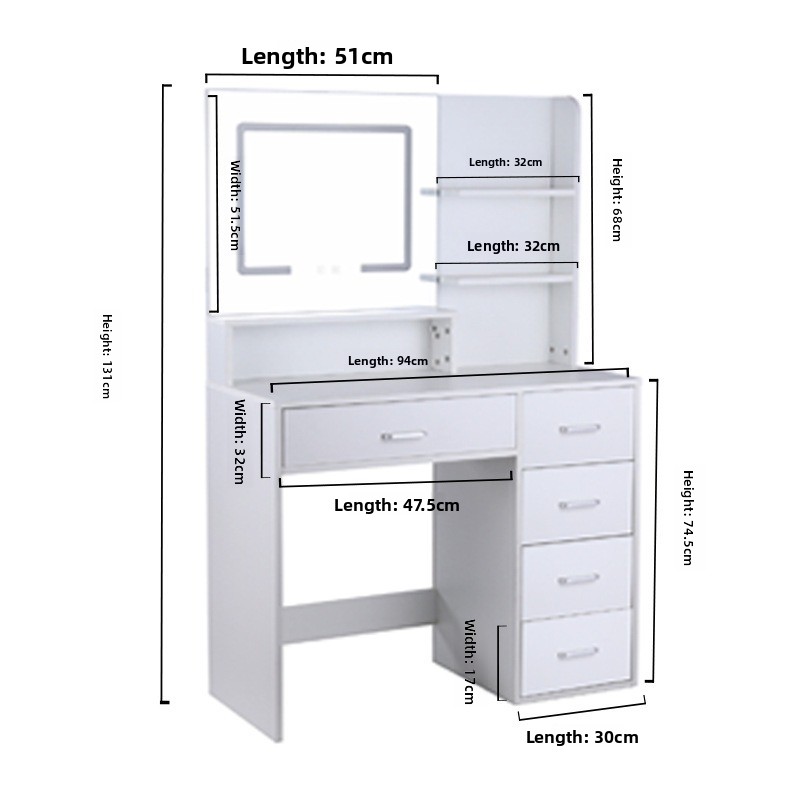 Dresser, mirror table, adjusta - Photography Lighting Test 评论和价格