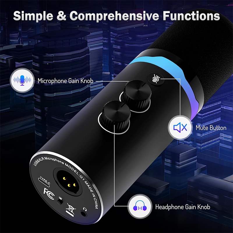 USB Gaming Microphone with Boo - Boom Arm Stand 评论和价格