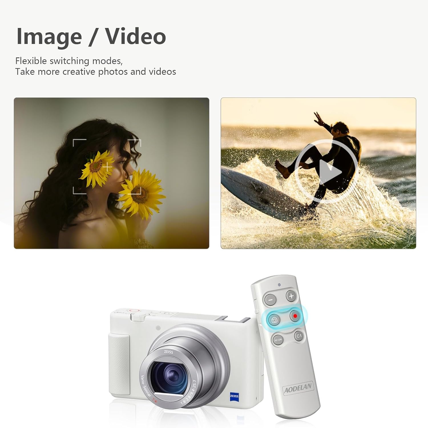 AODELAN Wireless Bluetooth Rem - Sony Camera A7 Iv 评论和价格
